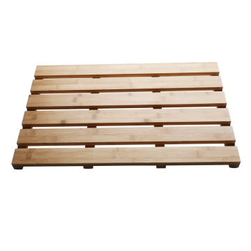 KONDELA Proti drsenju predlog v kopalnico, naravno lakiran bambus, CLARE