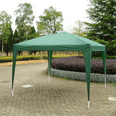eoshop Hitro postavljiv paviljon 2x2 m, zelen, vodoodporen, UV zaščita