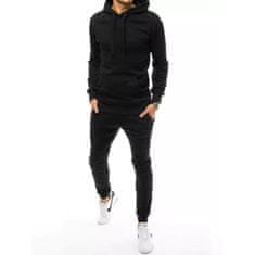 Dstreet Moška športna obleka s kapuco črna ax0383 XL