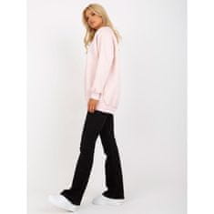 Ex moda Ženski pulover brez kapuce NIKKOLE svetlo roza EM-BL-623.06_388424 S