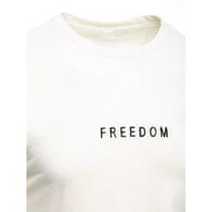 Dstreet Moška majica s kratkimi rokavi FREEDOM ecru rx4952 XL