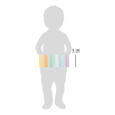 Small foot majhna noga Lesene pastelne kocke 50 kosov