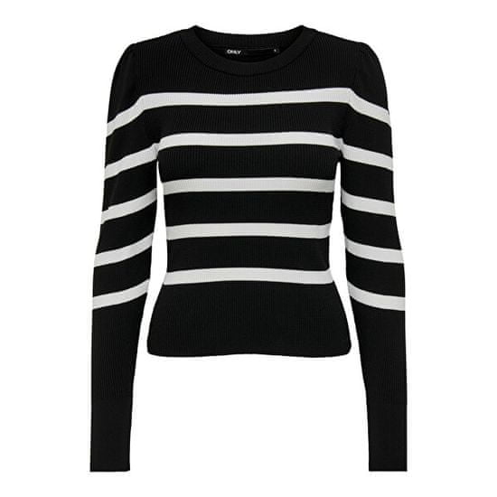 ONLY Ženski pulover ONLSALLY Regular Fit 15251029 Black W. CLOUD DANCE R