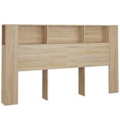 Vidaxl Vzglavna omarica sonoma hrast 180x18,5x104,5 cm