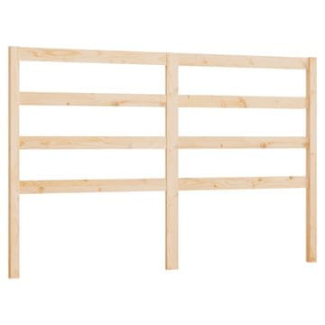 Vidaxl Posteljno vzglavje 141x4x100 cm trdna borovina