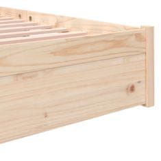 Vidaxl Posteljni okvir iz trdnega lesa 120x200 cm