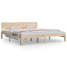 Vidaxl Posteljni okvir iz trdnega lesa 180x200 cm 6FT