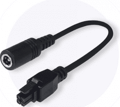 Teltonika 4-polni adapter na DC, Ø5,5x2,1mm, 10cm, črn (PR2PD01B)