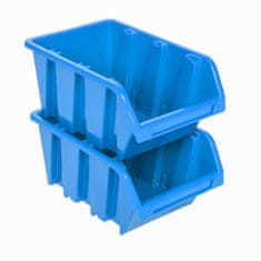 botle Stenska plošča za orodje 115 x 78 cm z 126 kos Škatla viseče Modra škatle Sistem za shranjevanje