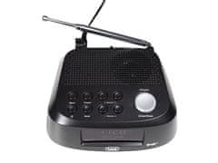 RC 80D4 Radio alarm ura + DAB/DAB+/FM Radio, USB polnilec, črna