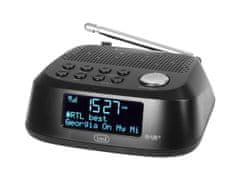 RC 80D4 Radio alarm ura + DAB/DAB+/FM Radio, USB polnilec, črna