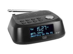 Trevi RC 80D4 Radio alarm ura + DAB/DAB+/FM Radio, USB polnilec, črna