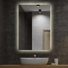 tulup.si Pravokotno ogledalo z LED osvetlitvijo Nevtralna svetloba 60x40 cm
