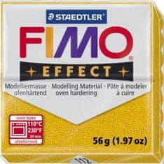 Rayher.	 FIMO Effect polimerna masa 112, z bleščicami, rumena, 56g