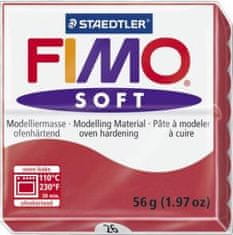 Rayher.	 FIMO Soft 57g, 26 cherry red