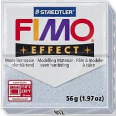 Rayher.	 FIMO Effect polimerna masa 812, z bleščicami, srebrna, 56g