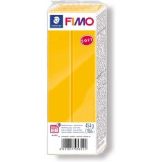 Rayher.	 FIMO Soft polimerna masa 16, rumena 454g