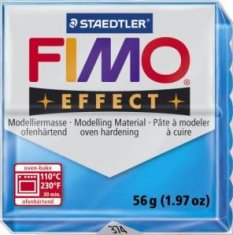 Rayher.	 FIMO Effect polimerna masa 374, transparent, modra, 56g