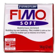 Rayher.	 FIMO Soft polimerna masa 2, bož.rdeča