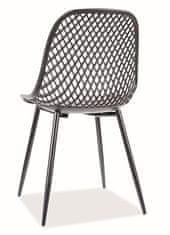 CASARREDO Jedilni stol PLANINKA IN črna/črna