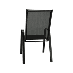 IWHOME Vrtni stoli VALENCIJA 2 Črna, zložljiv IWH-1010010
