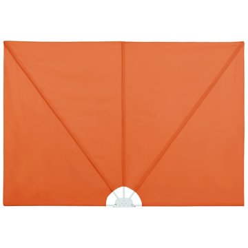 Vidaxl Zložljivo stransko platno za teraso terakota 400x200 cm