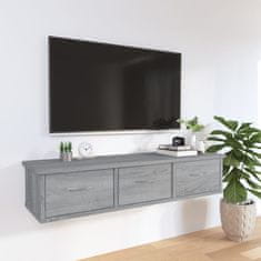 Vidaxl Stenska omarica siva sonoma 88x26x18,5 cm konstruiran les