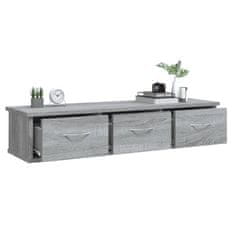 Vidaxl Stenska omarica siva sonoma 88x26x18,5 cm konstruiran les