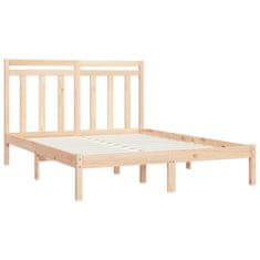 Vidaxl Posteljni okvir iz trdnega lesa 120x200 cm