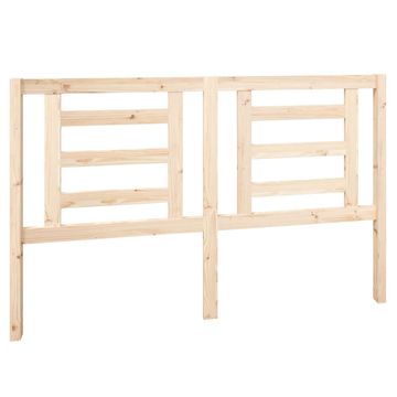 Vidaxl Posteljno vzglavje 156x4x100 cm trdna borovina