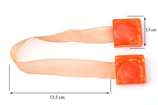 Eurofirany Dekorativna kljuka z magnetom Oranžna