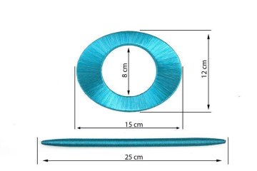 Eurofirany Dekorativni pletenine 010 Turquoise