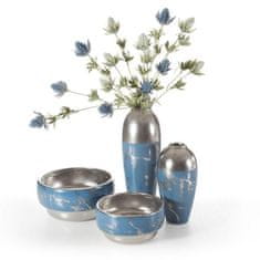 Eurofirany Okrasna vaza Marmor1 (2) (Fi) 13X35 cm modra