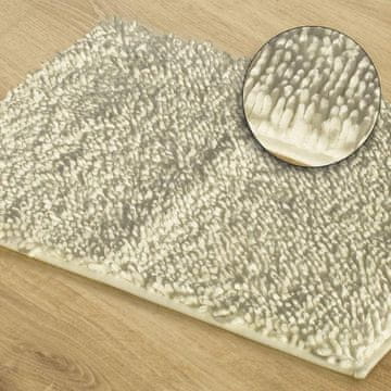 Eurofirany Shaggy kopalniška preproga 60 X 90 cm kremna