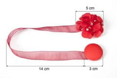 Eurofirany Dekorativna kljuka z magnetom Rdeča