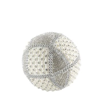 Eurofirany Paula Okrasna krogla (Fi) 9X9 cm bela
