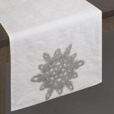Eurofirany Božični namizni tekač v navadni barvi 40 cm x 140 cm