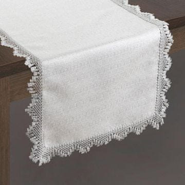 Eurofirany Eleganten namizni tekač v platnenem prepletu 40 cm x 180 cm