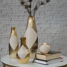 Eurofirany Okrasna vaza Rakel (07) 31X9X31 cm bela