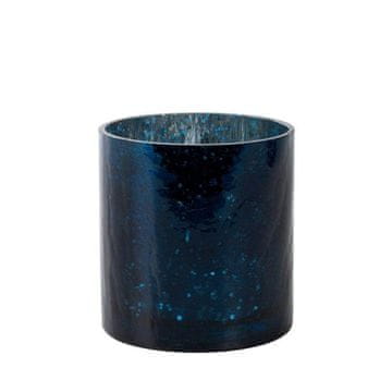 Eurofirany Verre2 Dekorativni stekleni svečnik (3) (Fi) 10X10 cm mornarsko modra