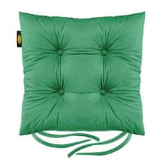 Eurofirany Blazina za stol "Velvet" 40X40X8 cm temno zelena