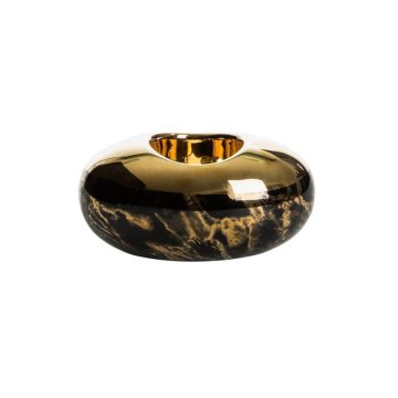 Eurofirany Dekorativni svečnik Kyla2 (01) 12X7 X 16 cm Črna