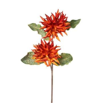 Eurofirany Cvetlični cvet Dolžina 87 cm Premer cvetja 15 cm Oranžna