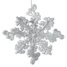 Eurofirany Božična dekoracija Pl 12X12 cm srebrna