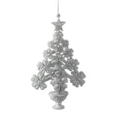 Eurofirany Božična dekoracija Pl 17X10 cm srebrna