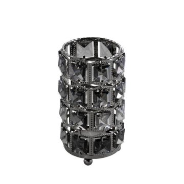 Eurofirany Dekorativni svečnik Hana3 (01) (Fi) 10X16 cm Črna