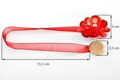 Eurofirany Dekorativna kljuka z magnetom Rdeča