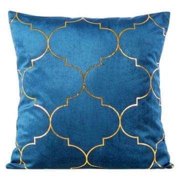 Eurofirany Prevleka za blazino Gisel 45X45 cm mornarsko modra