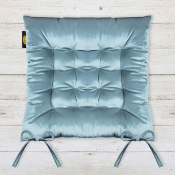 Eurofirany Blazina za stol "Velvet" 40X40X6 cm modra