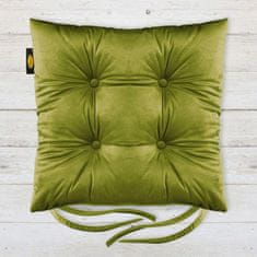Eurofirany Blazina za stol "Velvet" 40X40X8 cm olivna